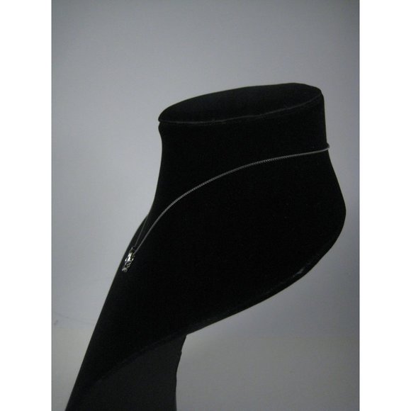 Rhinestone Dangle Pendant Filigree Silvertone Chain Necklace 16 Inch Choker - Picture 6 of 8